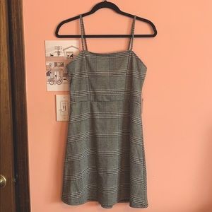 NWT Express Gray Plaid Minidress
